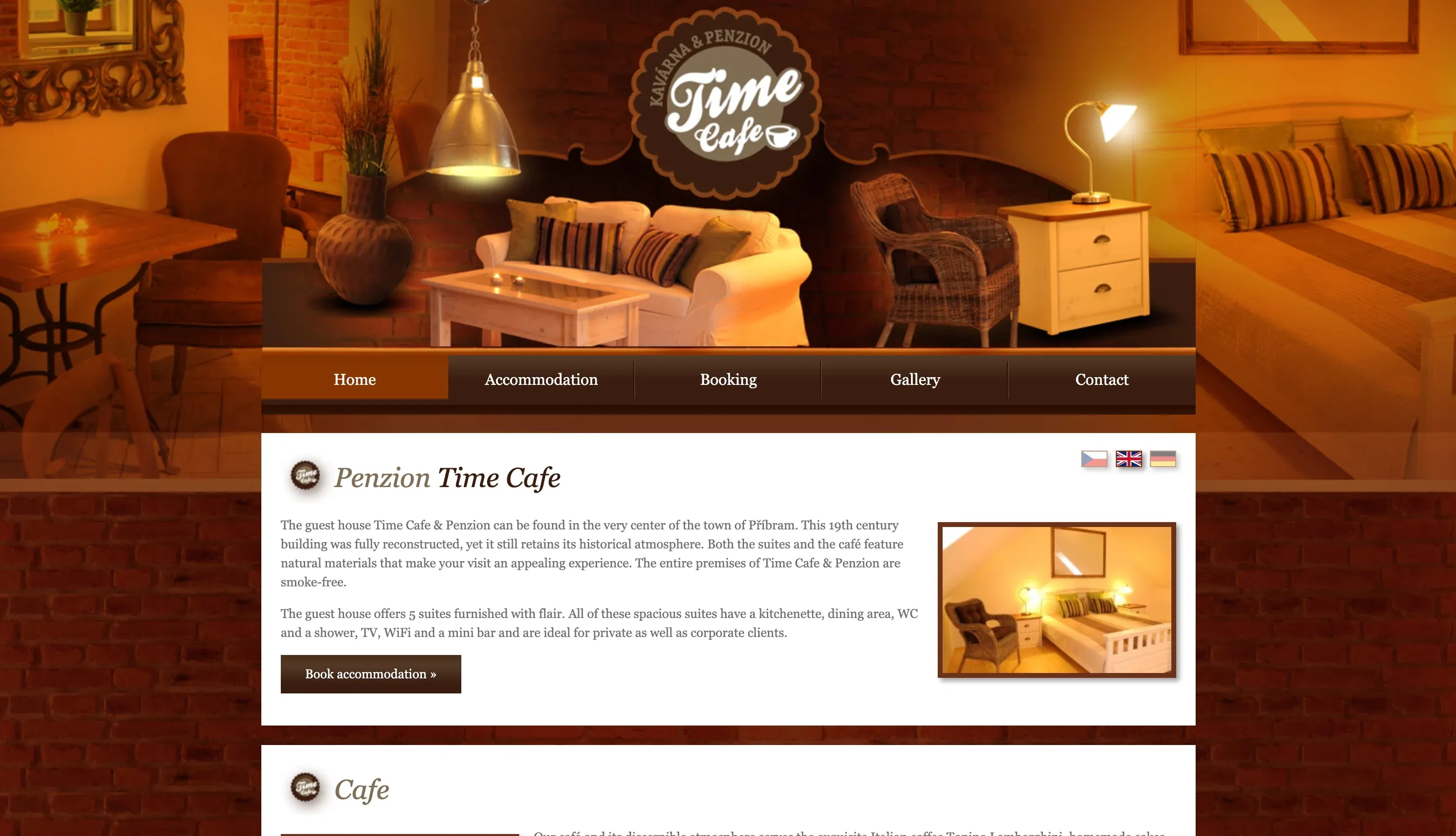 Website before redesign